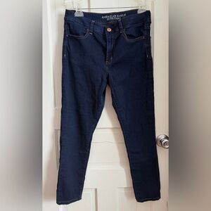 American Eagle Outfitters Hi-Rise Jegging Navy Denim Jeans
